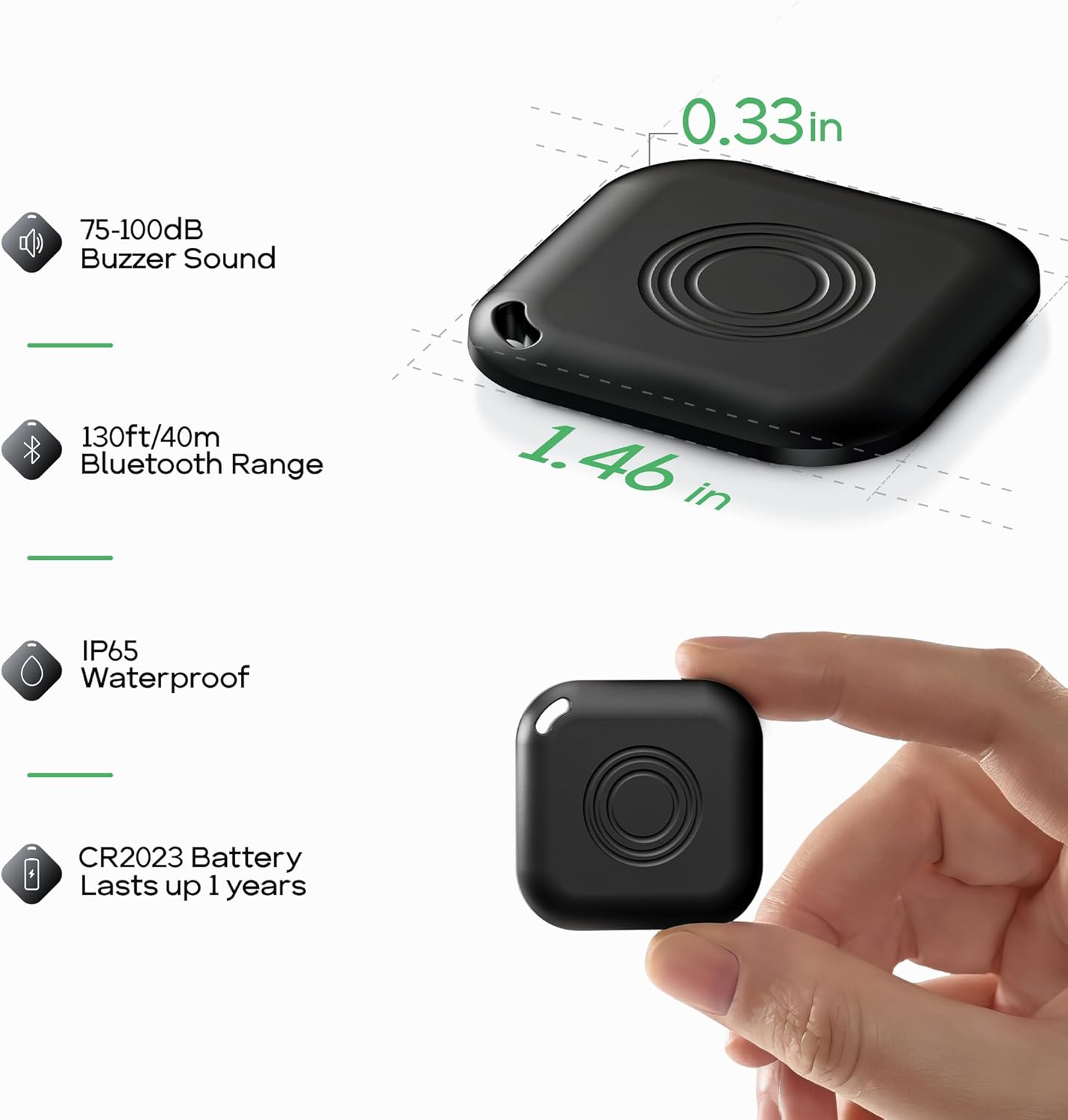 Smart GPS Luggage Tracker for Bags, Backpacks, Suitcases, and Wallets