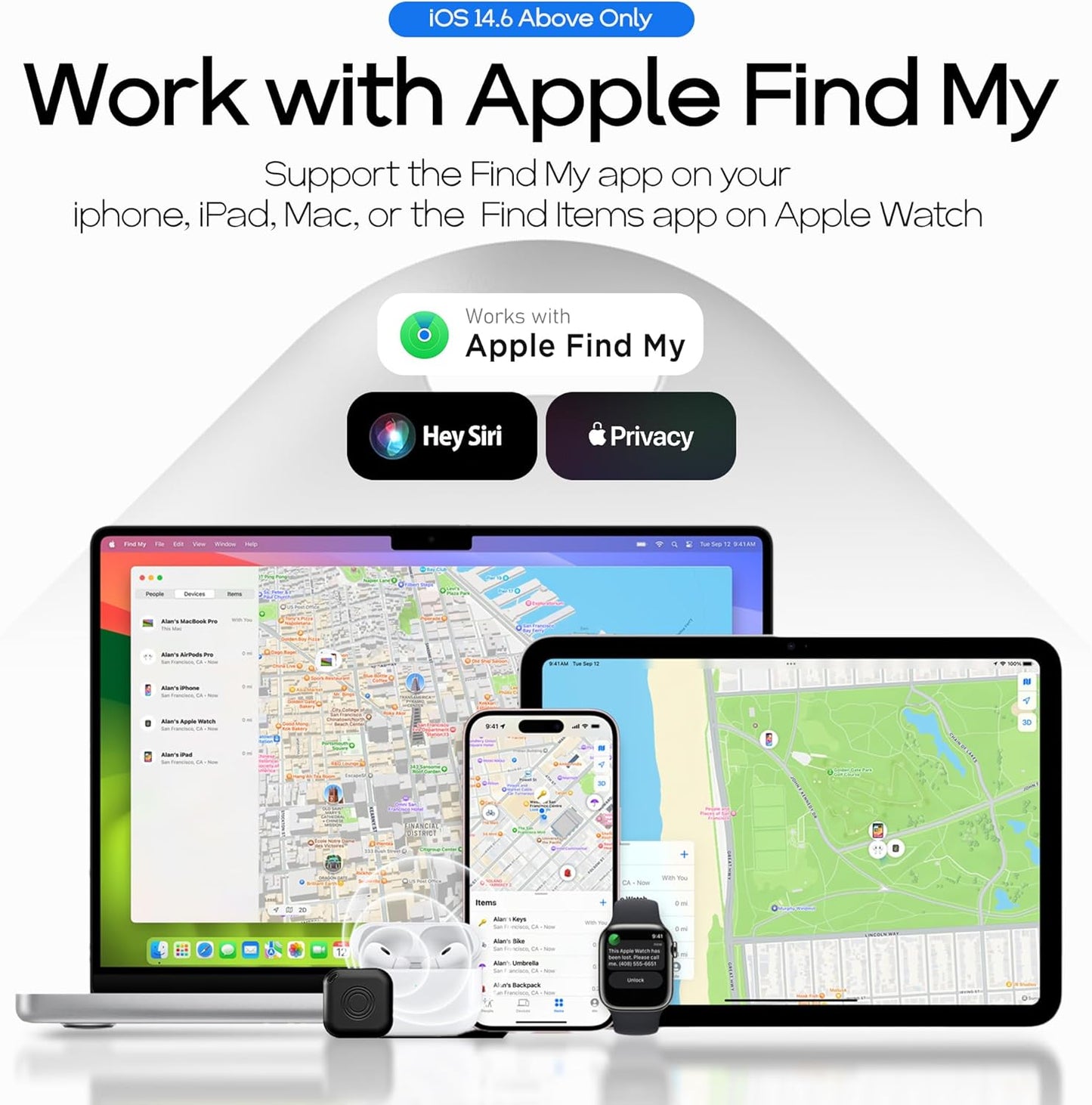 Smart GPS Luggage Tracker for Bags, Backpacks, Suitcases, and Wallets