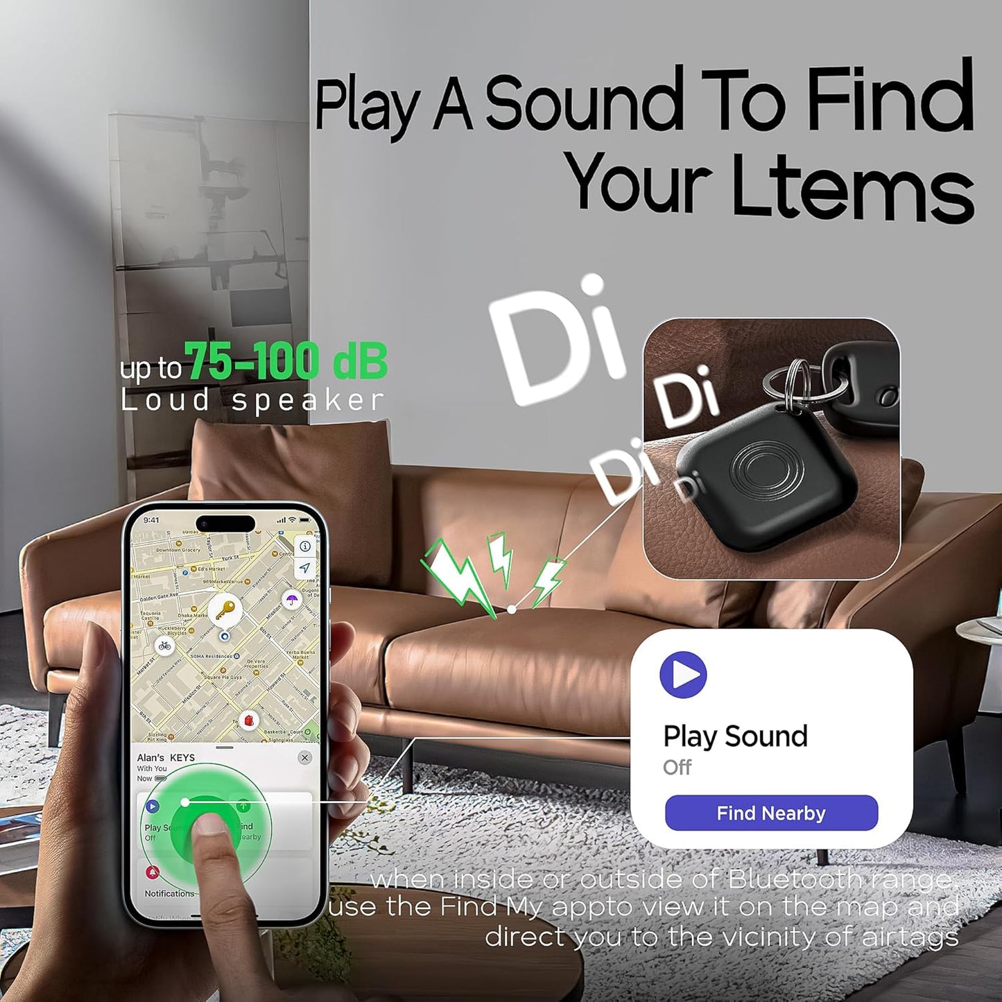 Smart GPS Luggage Tracker for Bags, Backpacks, Suitcases, and Wallets