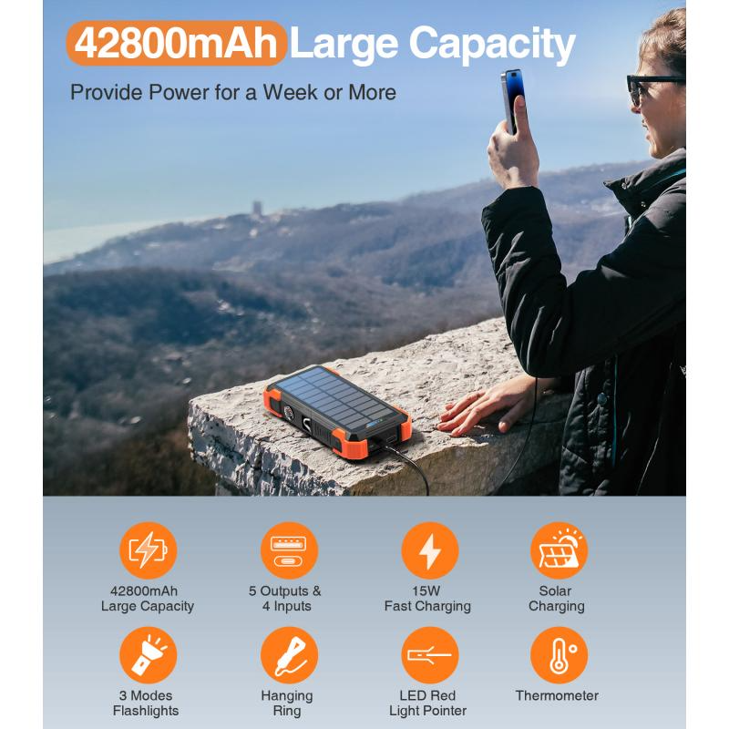 Wireless USB-C Power Bank 42800mAh