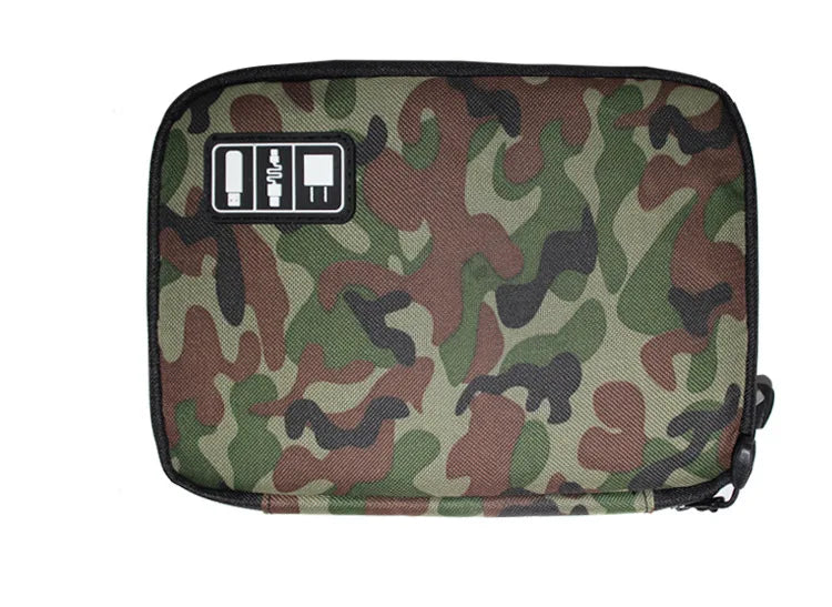 Travel Cable Organizer Case for USB, Earphones, Power Bank, and Gadgets
