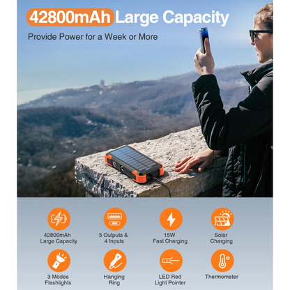 Wireless USB-C Power Bank 42800mAh