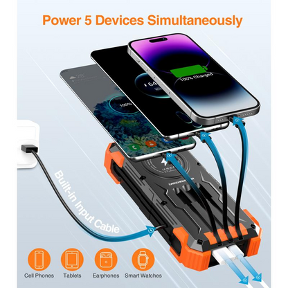 Wireless USB-C Power Bank 42800mAh