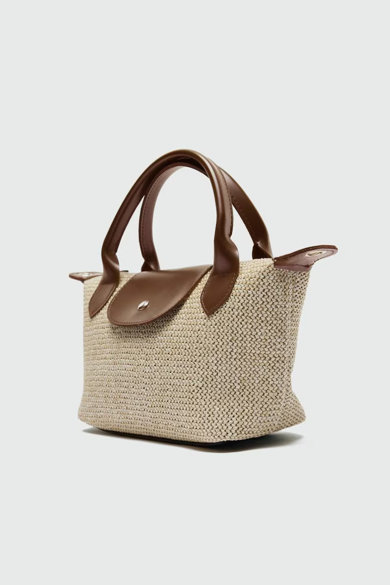 Mini Raffia 3-Way Crossbody Summer Bag