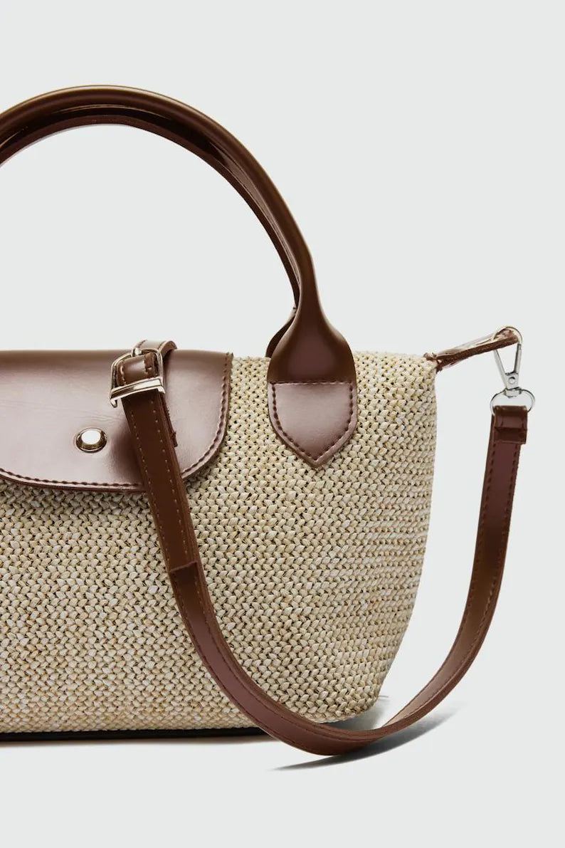 Mini Raffia 3-Way Crossbody Summer Bag