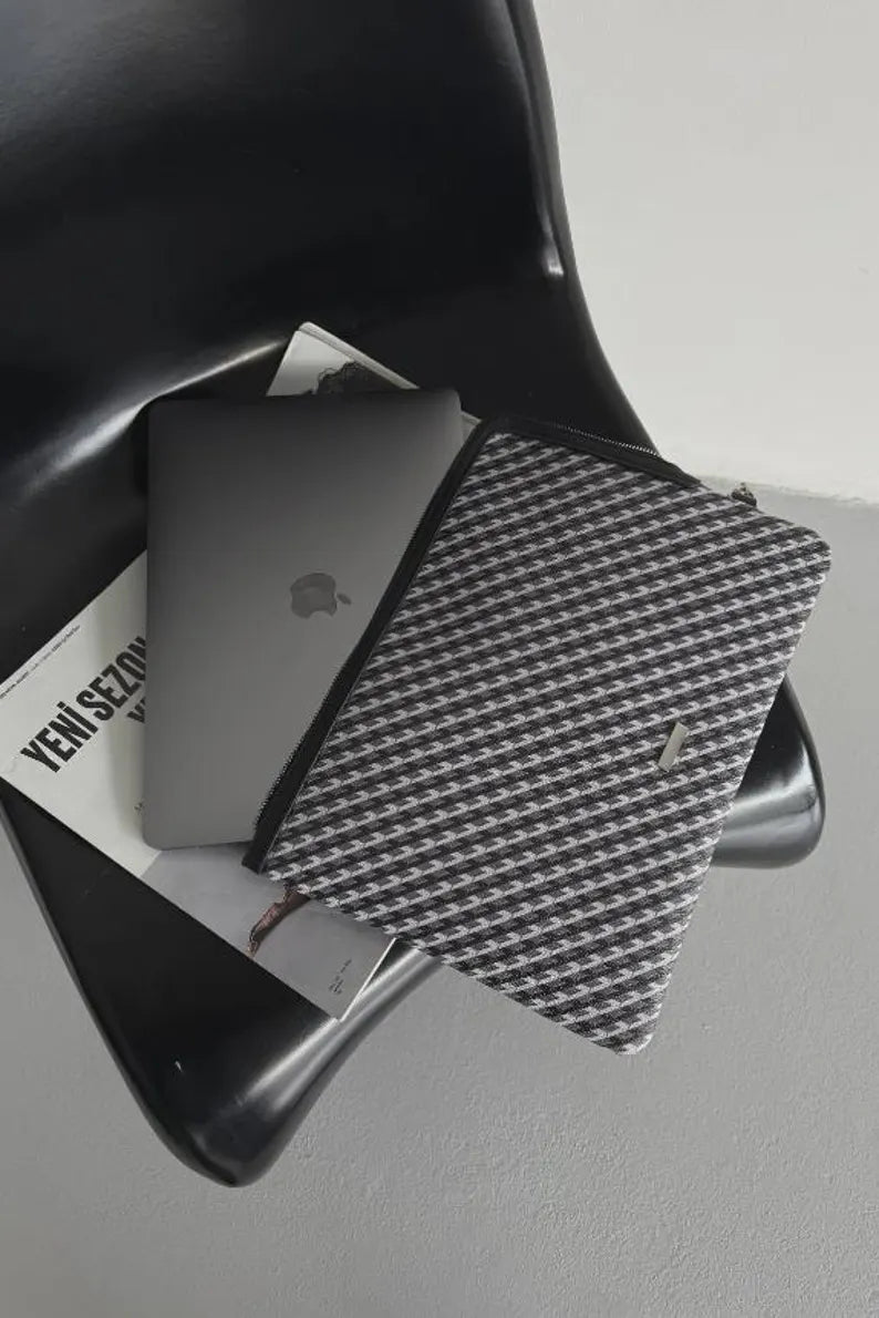 Luxury Monogram Laptop Portfolio 13–14”