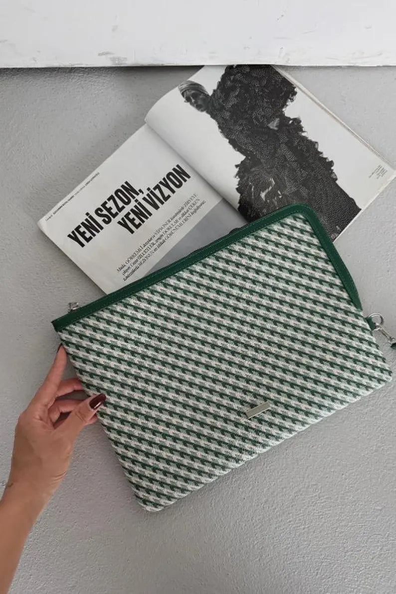 Luxury Monogram Laptop Portfolio 13–14”